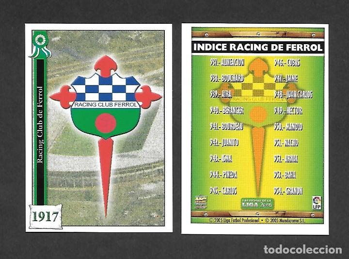 racing c.ferrol n°11 escudos 2a división liga e - Comprar Cromos de Futebol  antigos no todocoleccion