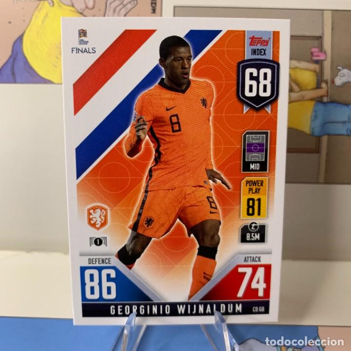 Figurine di Calcio: WIJNALDUM 68 - HOLANDA - TOPPS MATCH ATTAX UEFA ROAD TO NATIONS LEAGUE 2021 2022 NUEVA