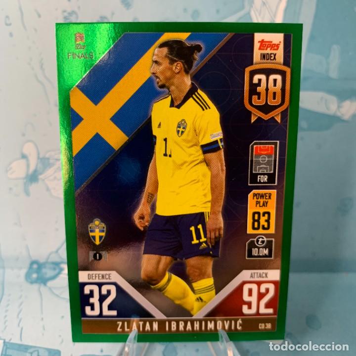 Cromos de f&uacute;tbol: IBRAHIMOVIC 38 GREEN - SUECIA - TOPPS MATCH ATTAX ROAD TO FINALS NATIONS LEAGUE 21 22 NUEVA