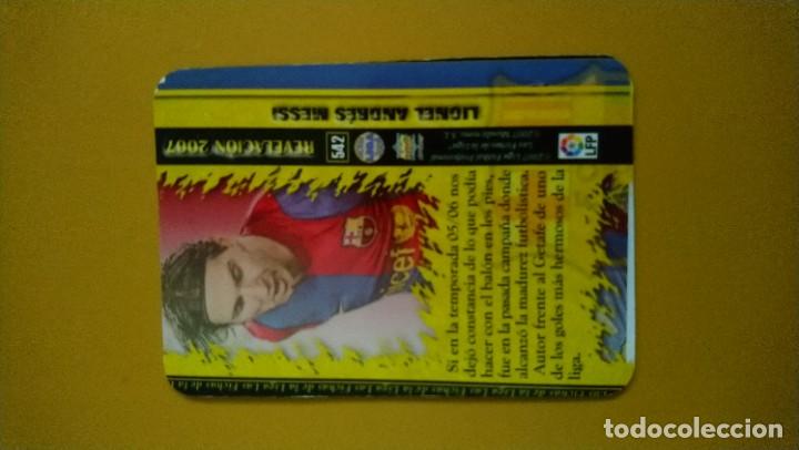 Cromos de f&uacute;tbol: messi revelacion 2008 - Foto 2