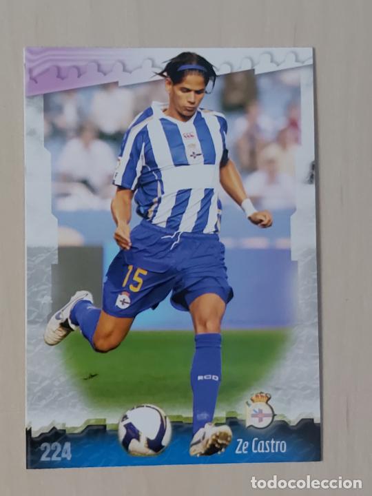 Cromos de F&uacute;tbol: N&ordm; 224 ZE CASTRO - MUNDICROMO - LAS FICHAS DE LA LIGA 2009 - DEPORTIVO DE LA CORU&Ntilde;A