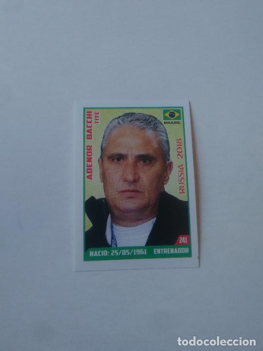 Figurine di Calcio: 241 TITE SELECCI&Oacute;N BRASIL CROMO FUTBOL MUNDIAL 2018 COPA MUNDIAL COLECCIONA LO NUESTRO