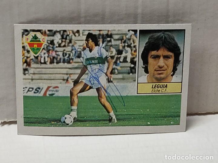 Cromos de Futebol: Cromo Liga 84/85 Este - LEGUIA - con aut&oacute;grafo original recuperado