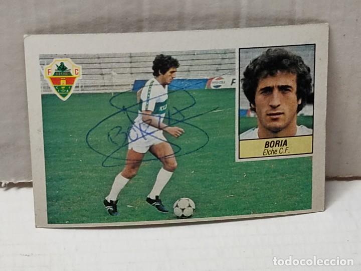 Cromos de Futebol: Cromo Liga 84/85 Este - BORIA - con aut&oacute;grafo original recuperado