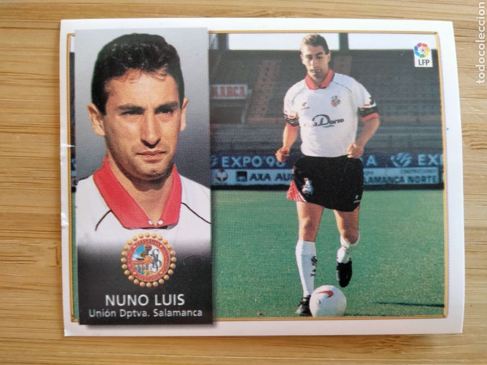 Cromos de f&uacute;tbol: NUNO LUIS SALAMANCA EDICIONES ESTE 98 99 1998 1999 SIN PEGAR CROMO FUTBOL UNIFICO ENVIOS