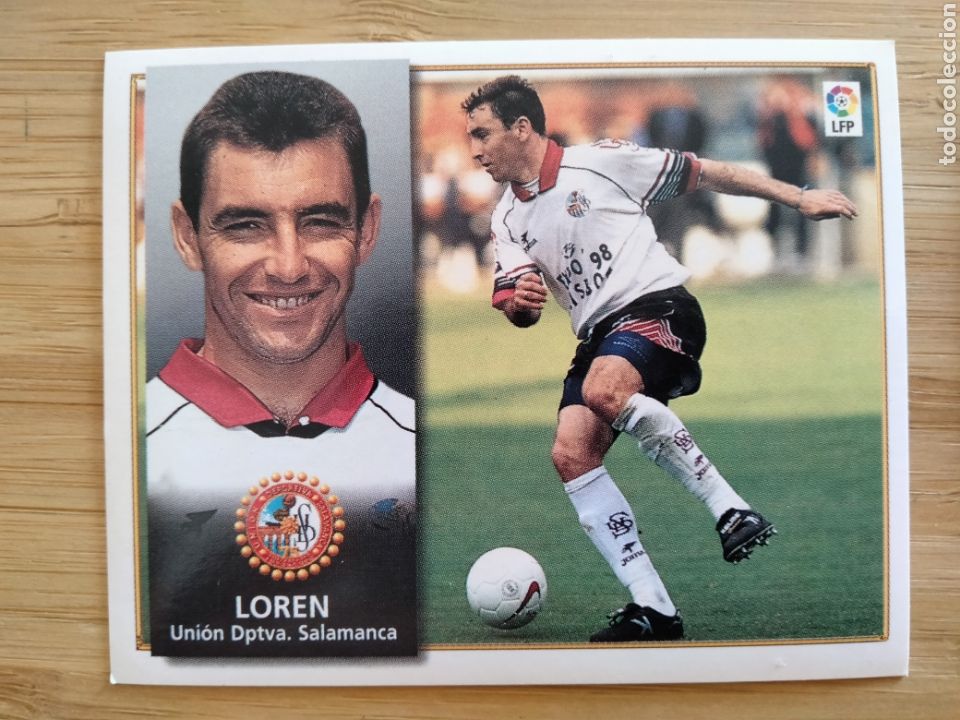 Cromos de f&uacute;tbol: LOREN SALAMANCA EDICIONES ESTE 98 99 1998 1999 SIN PEGAR CROMO FUTBOL UNIFICO ENVIOS