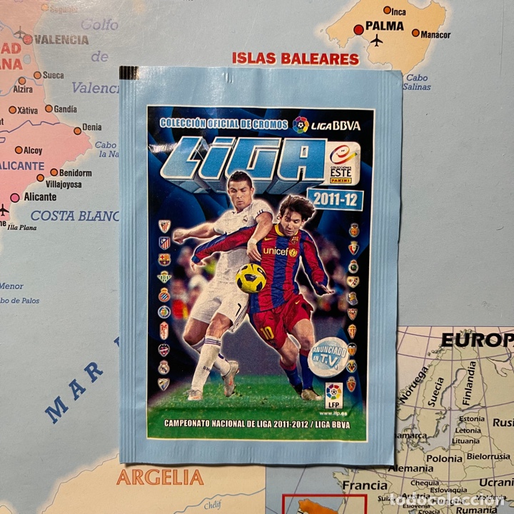 Cromos de f&uacute;tbol: Sobre Sin abrir versi&oacute;n estrecho liga este 11-12 2011-2012