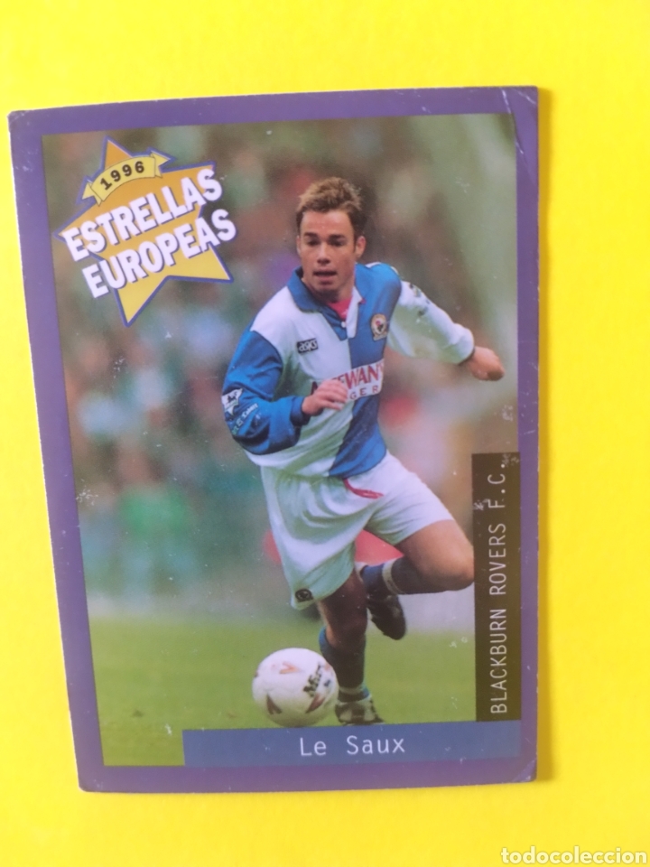Cartes &agrave; collectionner de Football: Le Saux Estrellas Europeas de 1996 Panini