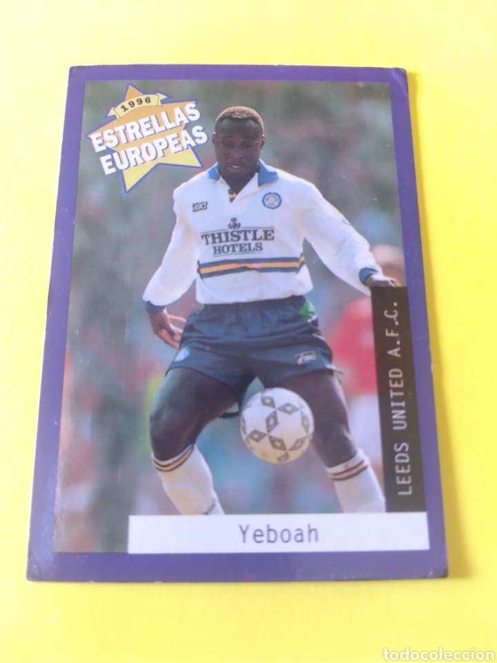 Football Stickers: Yeboah Estrellas Europeas de 1996 Panini