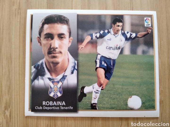 Cromos de f&uacute;tbol: ROBAINA TENERIFE EDICIONES ESTE 98 99 1998 1999 SIN PEGAR CROMO FUTBOL UNIFICO ENVIOS