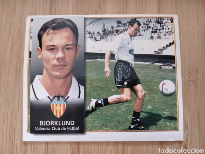 Cromos de f&uacute;tbol: BJORKLUND VALENCIA C.F EDICIONES ESTE 98 99 1998 1999 SIN PEGAR CROMO FUTBOL UNIFICO ENVIOS