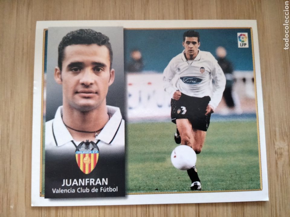 Cromos de f&uacute;tbol: JUANFRAN VALENCIA C.F EDICIONES ESTE 98 99 1998 1999 SIN PEGAR CROMO FUTBOL UNIFICO ENVIOS