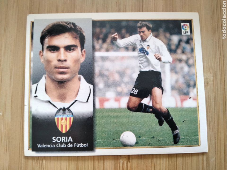 Cromos de f&uacute;tbol: SORIA VALENCIA C.F EDICIONES ESTE 98 99 1998 1999 SIN PEGAR CROMO FUTBOL UNIFICO ENVIOS