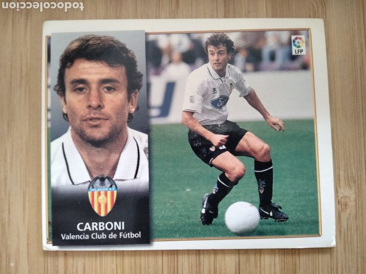 Cromos de f&uacute;tbol: CARBONI VALENCIA C.F EDICIONES ESTE 98 99 1998 1999 SIN PEGAR CROMO FUTBOL UNIFICO ENVIOS