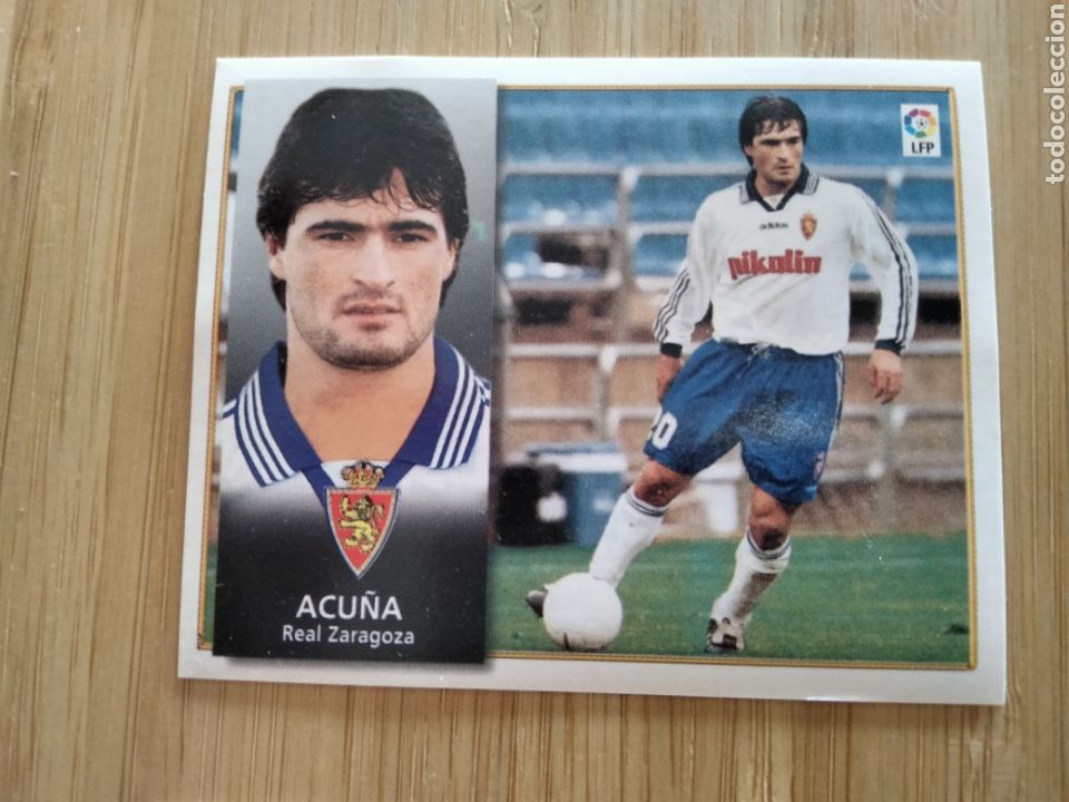 Cromos de f&uacute;tbol: ACU&Ntilde;A REAL ZARAGOZA EDICIONES ESTE 98 99 1998 1999 SIN PEGAR CROMO FUTBOL UNIFICO ENVIOS