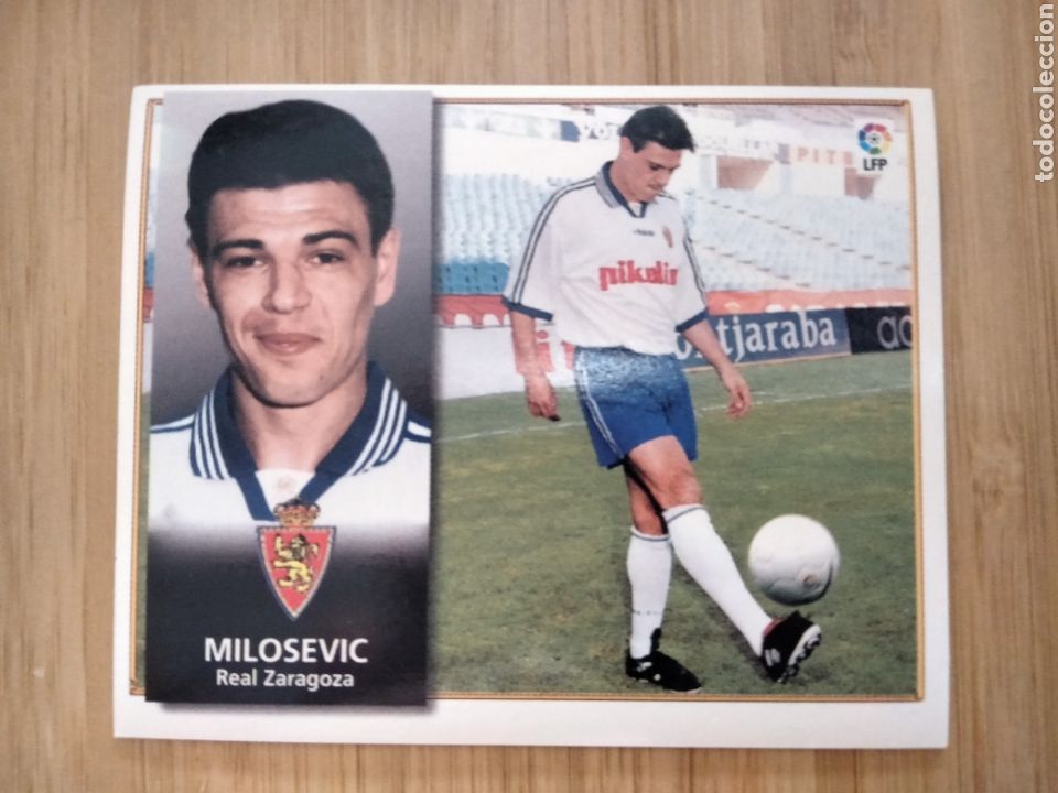 Fu&szlig;ball-Sticker: MILOSEVIC REAL ZARAGOZA EDICIONES ESTE 98 99 1998 1999 SIN PEGAR CROMO FUTBOL UNIFICO ENVIOS