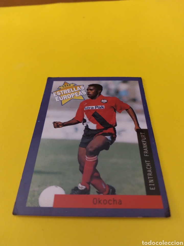 Cromos de f&uacute;tbol: Okocha Estrellas Europeas de 1996 Panini