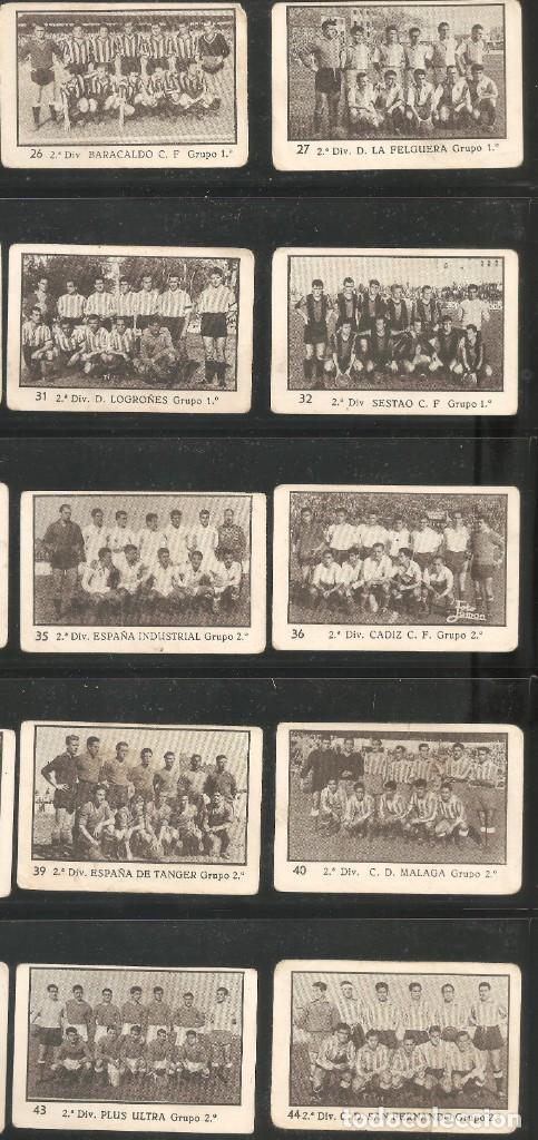 Cromos de Futebol: 45 Cromos de Futbol liga 1&ordf; y 2&ordf; Division 1955-56 1955 1956, sin pegar lote muy dificil de encontrar