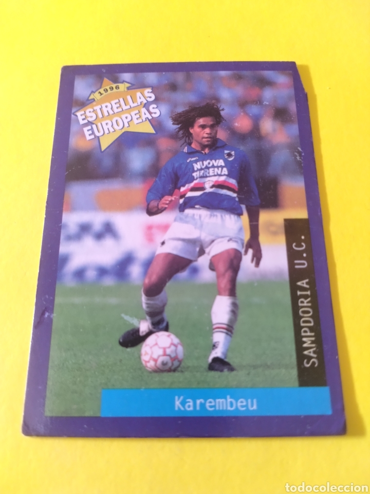 Cromos de f&uacute;tbol: Karembeu Estrellas Europeas 1996 Panini