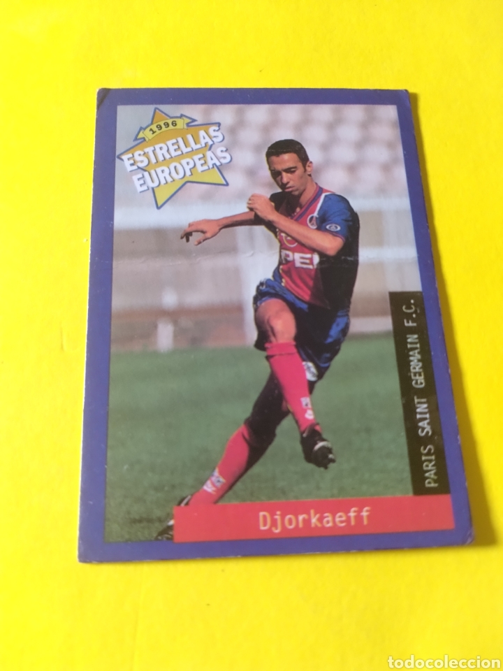 Cromos de f&uacute;tbol: Djorkaeff Estrellas Europeas de 1996