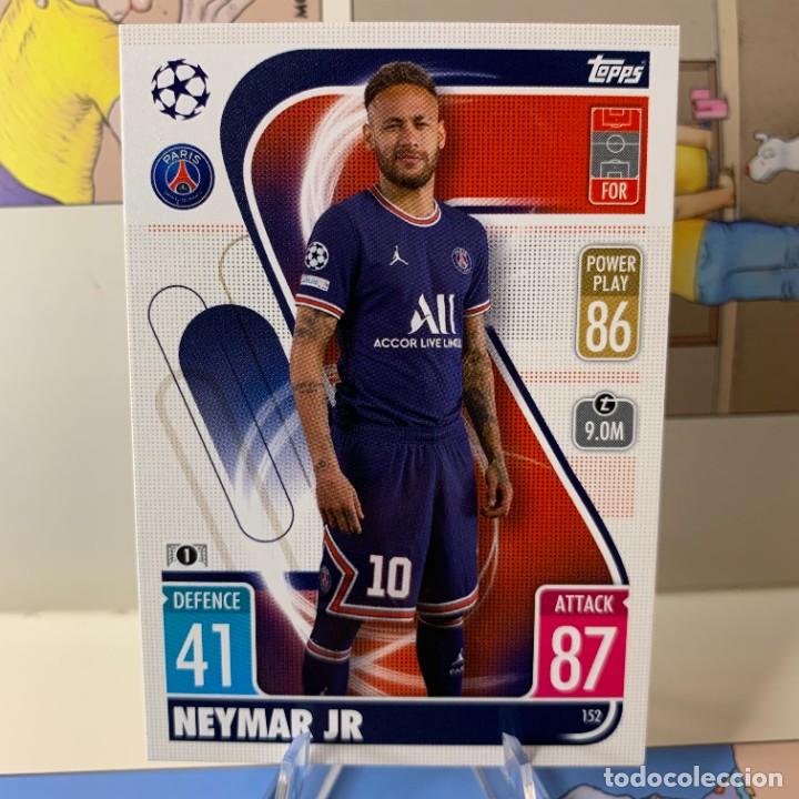 Cromos de F&uacute;tbol: NEYMAR JR 152 - PSG PARIS SAINT GERMAIN - TOPPS UCL CHAMPIONS LEAGUE MATCH ATTAX 21 22 NUEVA