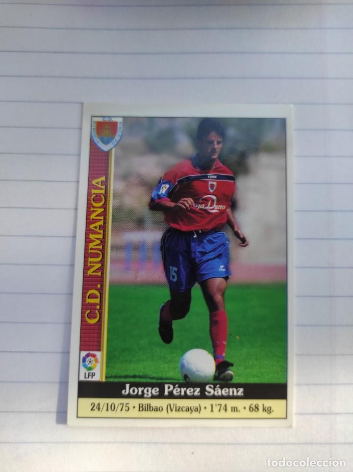 Fu&szlig;ball-Sticker: ❇️ CROMO ⚽ CARD DE JORGE P&Eacute;REZ DEL NUMANCIA 324 99 00 1999 2000 FICHAS DE LA LIGA MUNDICROMO ❇️