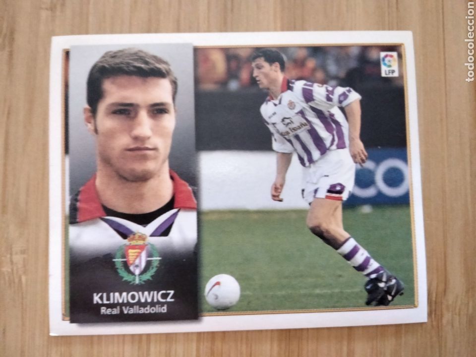 Cromos de f&uacute;tbol: KLIMOWICZ REAL VALLADOLID EDICIONES ESTE 98 99 1998 1999 SIN PEGAR CROMO FUTBOL UNIFICO ENVIOS