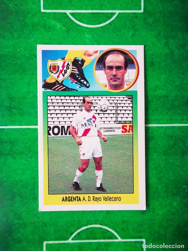 Cromos de Futebol: CROMO FUTBOL CARTON 93 94 RECUPERADO LIGA ESTE 1993 1994 RAYO VALLECANO ARGENTA BAJA