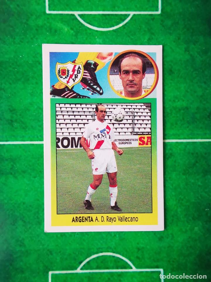 Cromos de Futebol: CROMO FUTBOL CARTON 93 94 RECUPERADO LIGA ESTE 1993 1994 RAYO VALLECANO ARGENTA BAJA