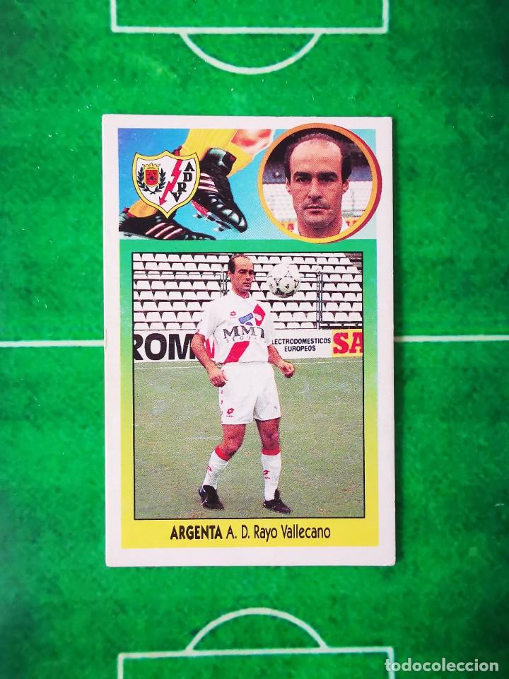 Cromos de Futebol: CROMO FUTBOL CARTON 93 94 RECUPERADO LIGA ESTE 1993 1994 RAYO VALLECANO ARGENTA BAJA