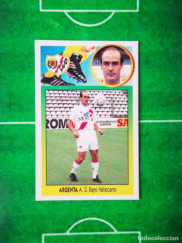 Cromos de Futebol: CROMO FUTBOL CARTON 93 94 RECUPERADO LIGA ESTE 1993 1994 RAYO VALLECANO ARGENTA BAJA