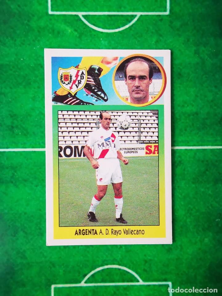 Cromos de Futebol: CROMO FUTBOL CARTON 93 94 RECUPERADO LIGA ESTE 1993 1994 RAYO VALLECANO ARGENTA BAJA