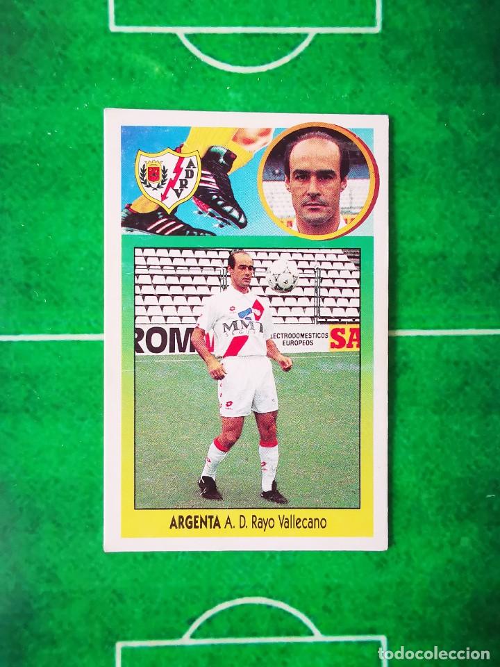 Cromos de Futebol: CROMO FUTBOL CARTON 93 94 RECUPERADO LIGA ESTE 1993 1994 RAYO VALLECANO ARGENTA BAJA