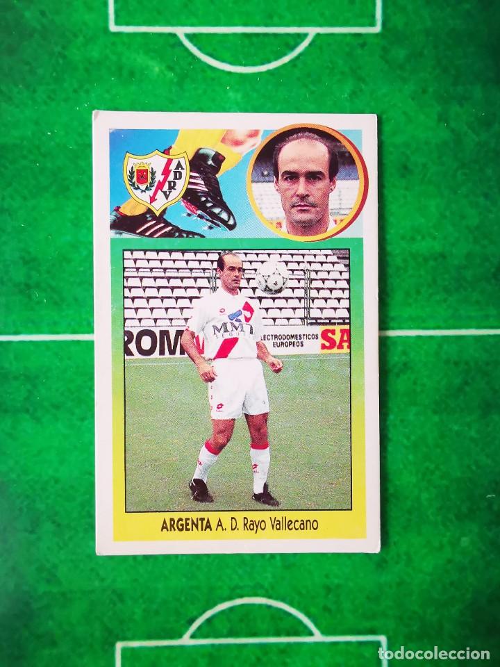 Cromos de Futebol: CROMO FUTBOL CARTON 93 94 RECUPERADO LIGA ESTE 1993 1994 RAYO VALLECANO ARGENTA BAJA