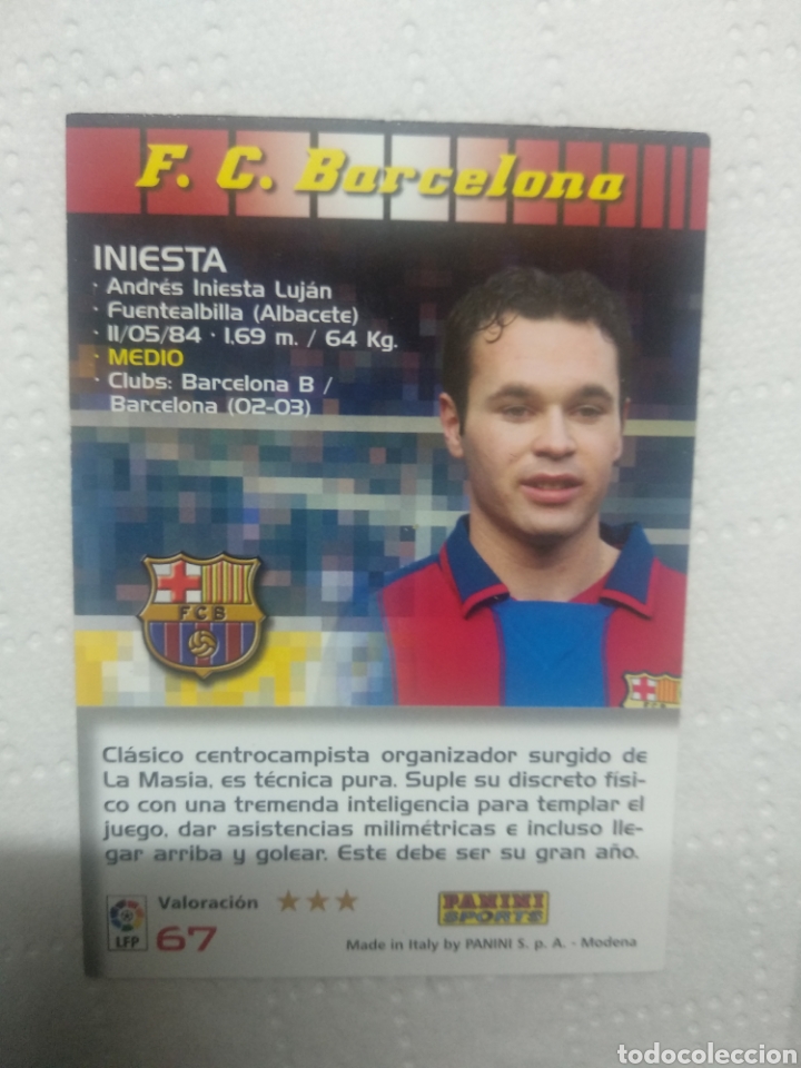 Figurine di Calcio: MEGACRACKS 04-05 CARD EN BUEN ESTADO N 67 INIESTA IN2