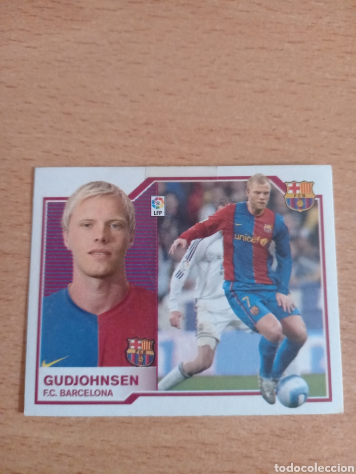 Fu&szlig;ball-Sticker: Gudjohnsen Barcelona liga 2007 2008 07 08 ediciones este