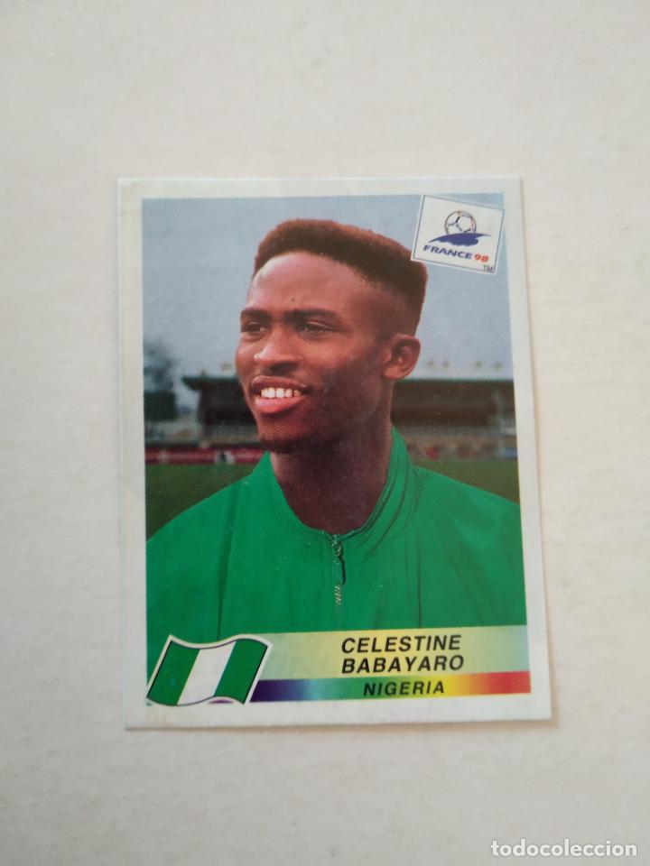 Cromos de F&uacute;tbol: 250 CELESTINE BABAYARO SELECCI&Oacute;N NIGERIA CROMO FUTBOL PANINI MUNDIAL 1998 WORLD CUP 98 COPA MUNDO