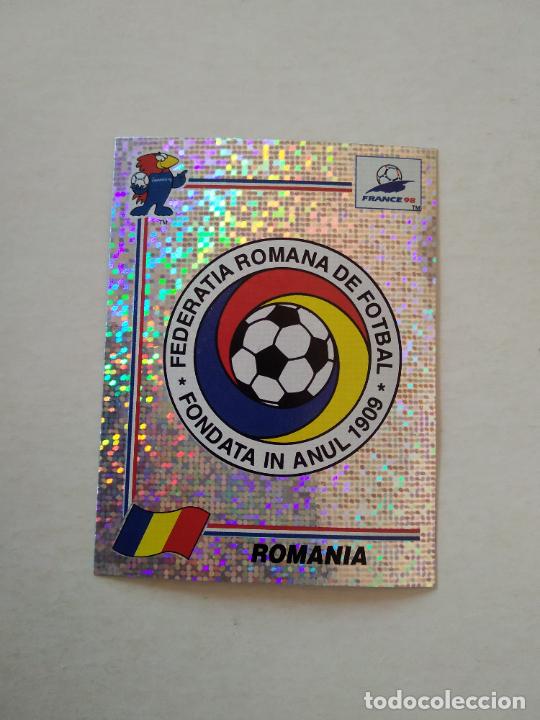Figurine di Calcio: 428 ESCUDO LOGO RUMANIA STICKER CROMO FUTBOL PANINI MUNDIAL 1998 WORLD CUP 98 COPA MUNDO