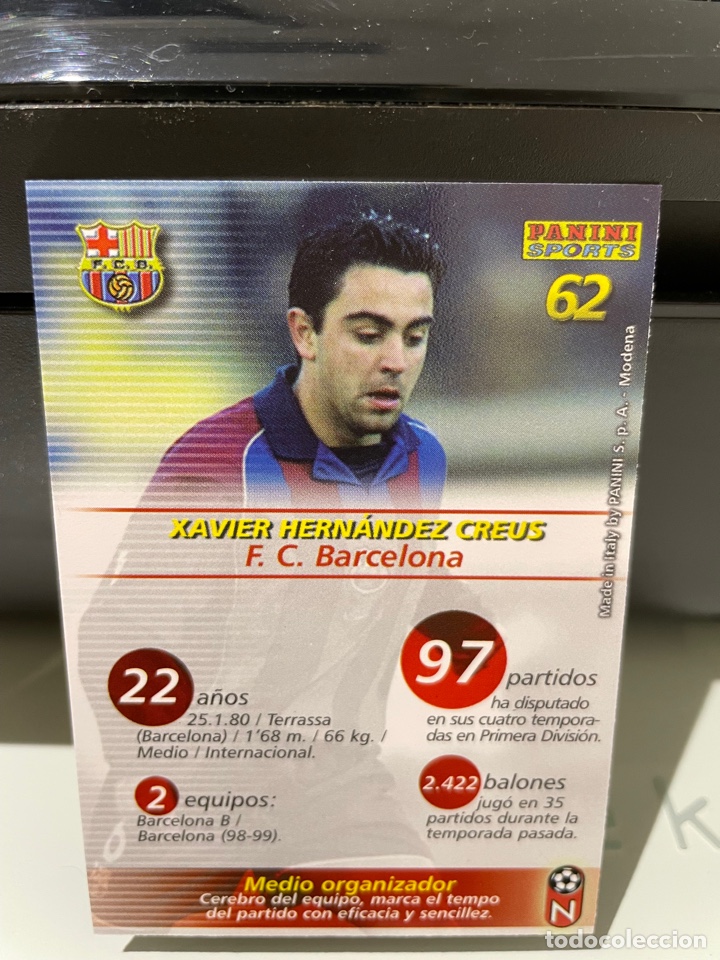 Cromos de f&uacute;tbol: Xavi 62 Megafichas 2002-03 Bar&ccedil;a - Foto 2