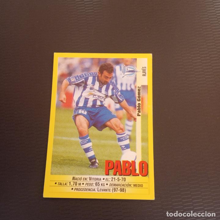 Fu&szlig;ball-Sticker: PABLO ALAVES PANINI 1999 2000 CROMO FUTBOL LIGA 99 00 - SIN PEGAR - P2 - 296 B