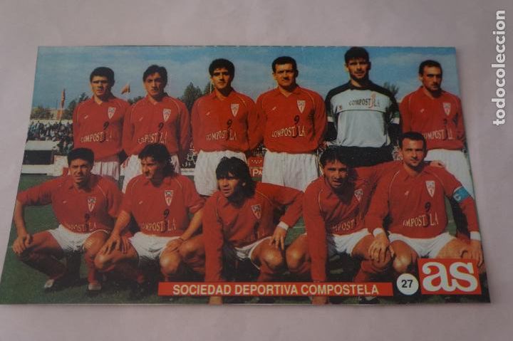 Fu&szlig;ball-Sticker: CROMO DE FUTBOL S.D. COMPOSTELA RECORTADO N&ordm; 27 A&Ntilde;O 1991-1992/91-92 DE DIARIO AS