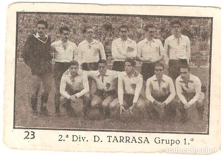 Figurine di Calcio: CROMO FUTBOL D. TARRASA LIGA 1955-56 2&ordm; DIVISION GRUPO 1 A&Ntilde;O 1955-1956 6 X 4 CENTIMETROS