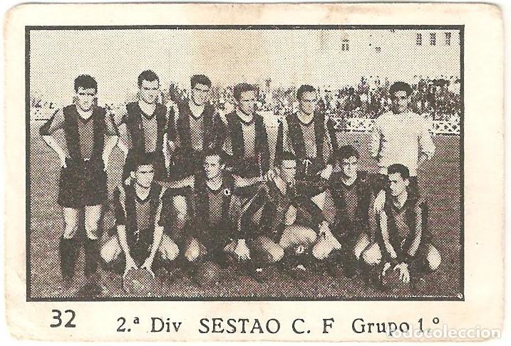 Cromos de Futebol: CROMO FUTBOL SESTAO C.F. LIGA 1955-56 2&ordm; DIVISION GRUPO 1 A&Ntilde;O 1955-1956 6 X 4 CENTIMETROS