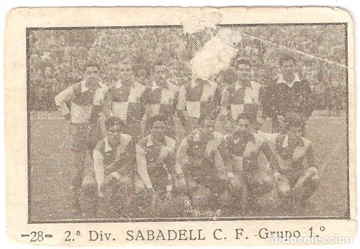 Cromos de Futebol: CROMO FUTBOL SABADELL C.F. LIGA 1955-56 2&ordm; DIVISION GRUPO 1 A&Ntilde;O 1955-1956 6 X 4 CENTIMETROS