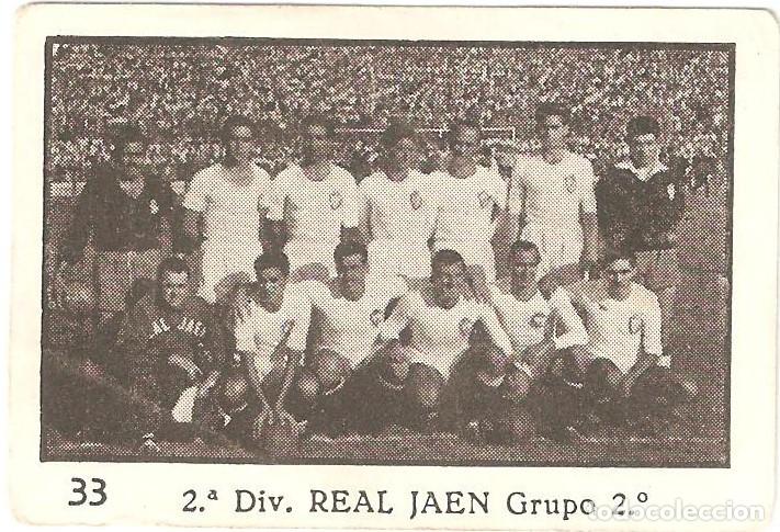 Cromos de Futebol: CROMO FUTBOL REAL JAEN LIGA 1955-56 2&ordm; DIVISION GRUPO 2&ordm; A&Ntilde;O 1955-1956 6 X 4 CENTIMETROS