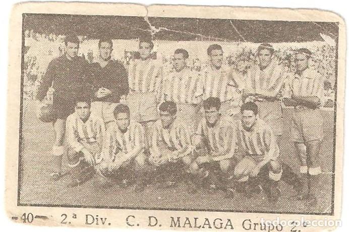 Cromos de Futebol: CROMO FUTBOL C.D. MALAGA LIGA 1955-56 2&ordm; DIVISION GRUPO 2&ordm; A&Ntilde;O 1955-1956 6 X 4 CENTIMETROS