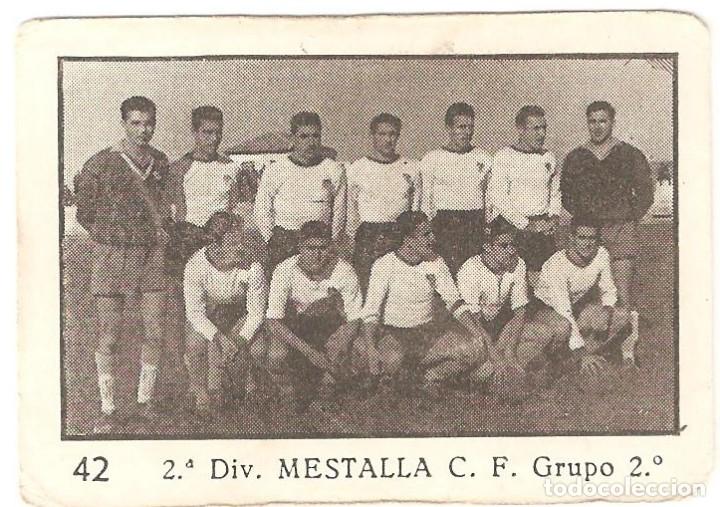 Cromos de Futebol: CROMO FUTBOL MESTALLA C.F. LIGA 1955-56 2&ordm; DIVISION GRUPO 2&ordm; A&Ntilde;O 1955-1956 6 X 4 CENTIMETROS