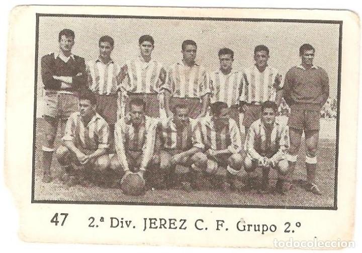 Cromos de Futebol: CROMO FUTBOL JEREZ C.F. LIGA 1955-56 2&ordm; DIVISION GRUPO 2&ordm; A&Ntilde;O 1955-1956 6 X 4 CENTIMETROS