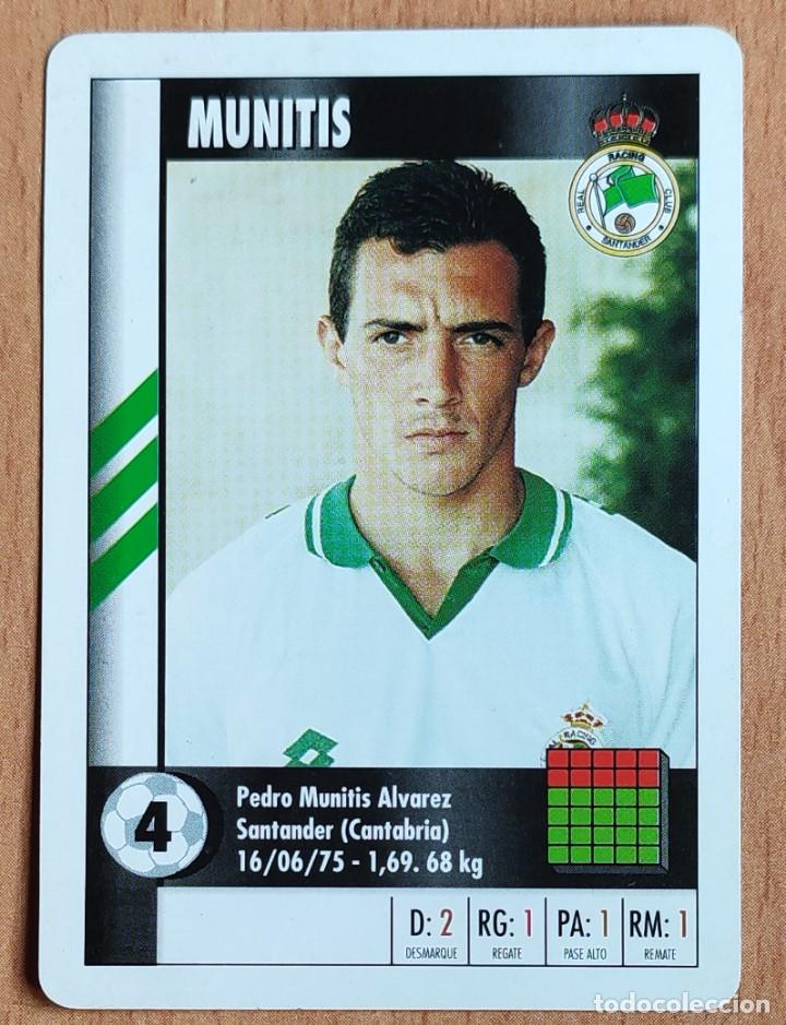 Cromos de f&uacute;tbol: MUNITIS RACING DE SANTANDER MARCA SUPERGOL 1995 1996 - Foto 1