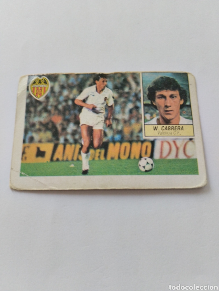Football Stickers: W.CABRERA VALENCIA &Uacute;LTIMOS FICHAJES N&deg;3 BIS LIGA 84 85 EDICIONES ESTE